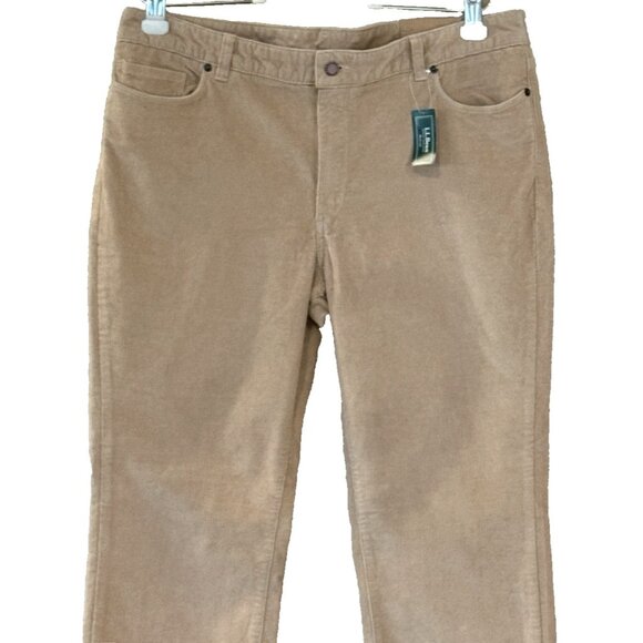 LL Bean Corduroy Pants Women's Favorite Fit Casco Cords Twig Straight Leg 16 Pet - Picture 3 of 7